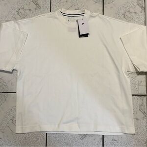 Nike Tech Fleece Reimagined Short Sleeve Sweatshirt Sail Men’s Medium FB8165-133